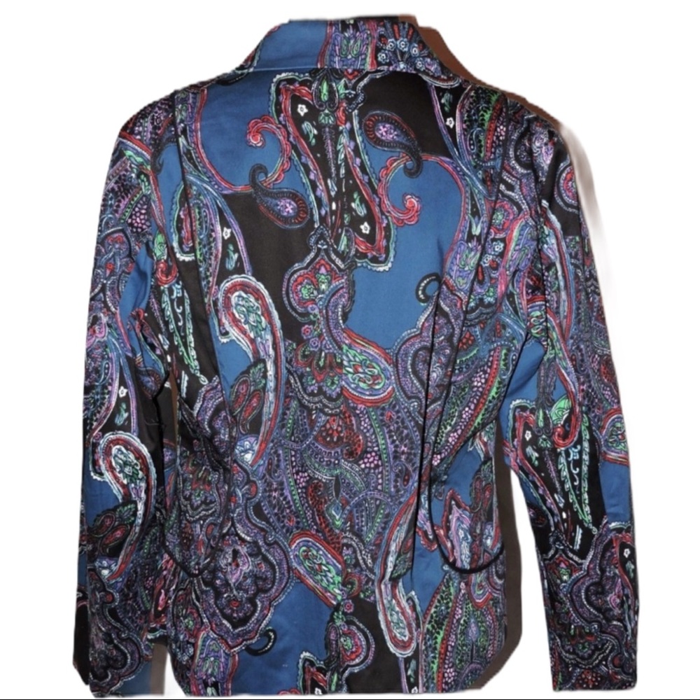 Coldwater Creek Paisley Blazer - Picture 2 of 4